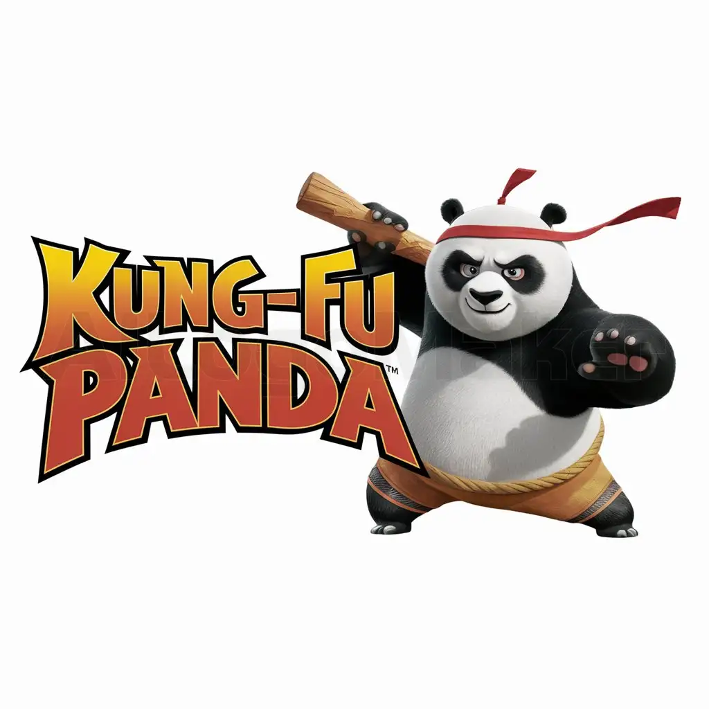 a logo design,with the text "kung-fu panda", main symbol:kung-fu,Moderate,clear background