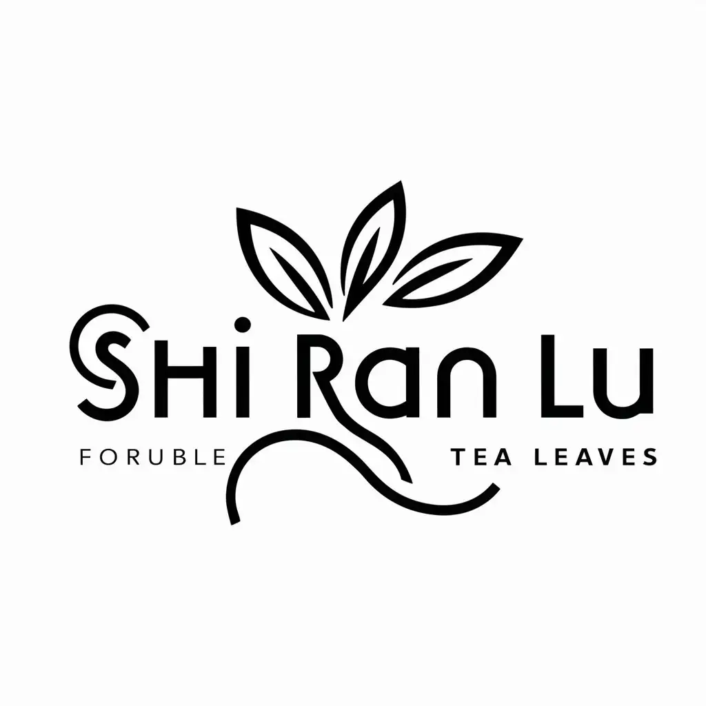 LOGO-Design-For-Shi-Ran-Lu-Tealeaves-Symbol-with-Clear-Background