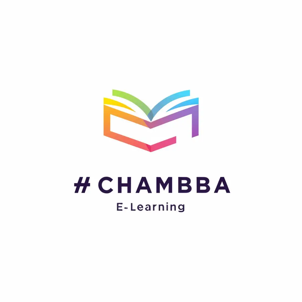 a logo design,with the text "+chamba", main symbol:E learning,Moderate,be used in Education industry,clear background