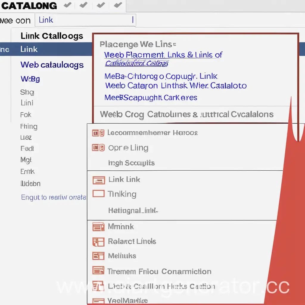 Web-Catalog-Link-Placement