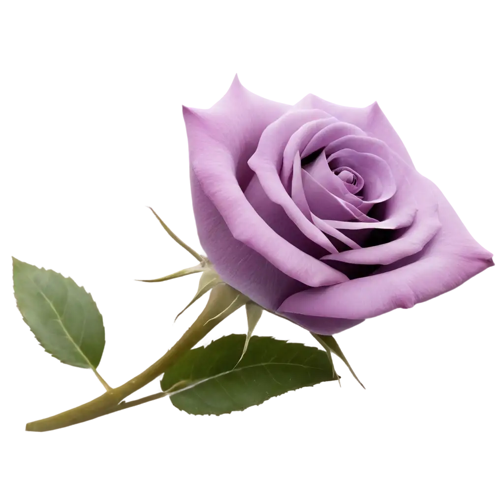 Exquisite-PNG-Rendering-of-a-CloseUp-Purple-Rose-Elevating-Visual-Impact-and-Quality