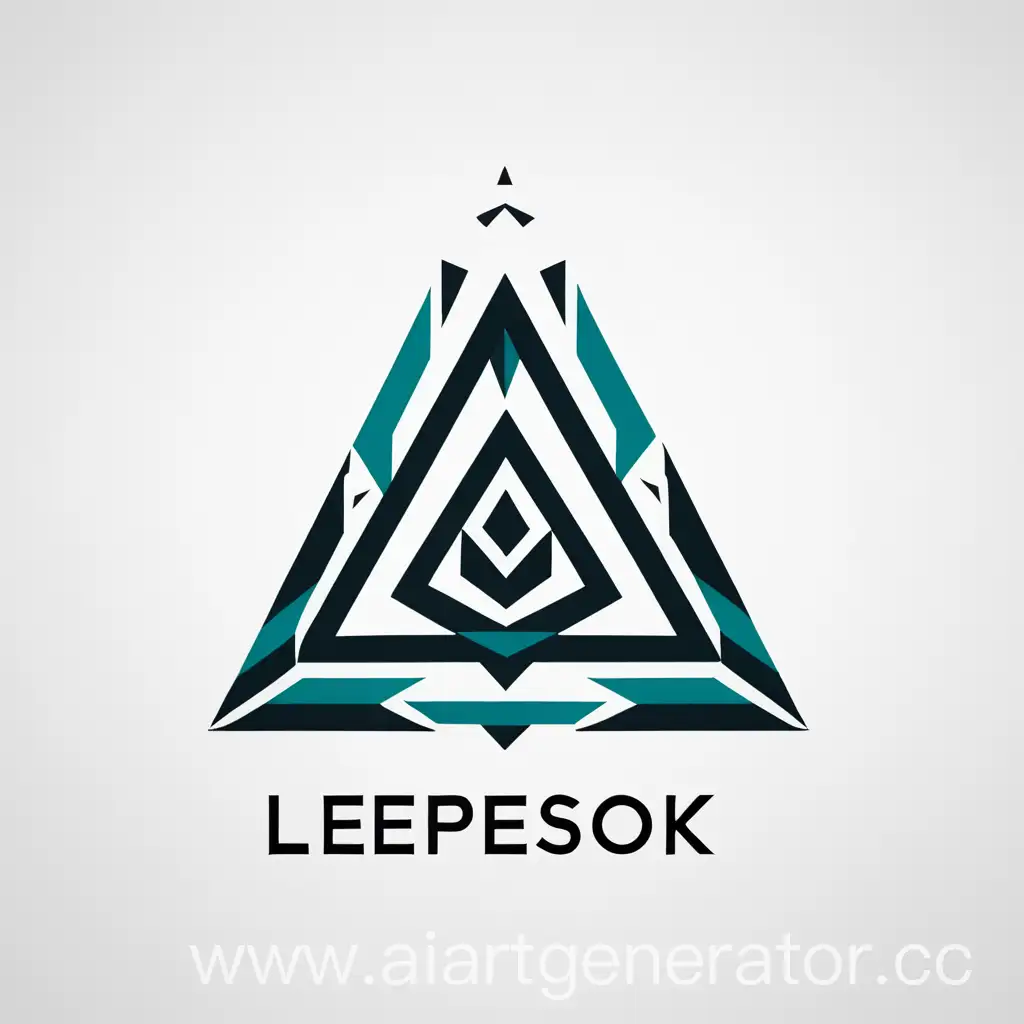 логотип юридической компании "Лепесток" в стиле геометрика