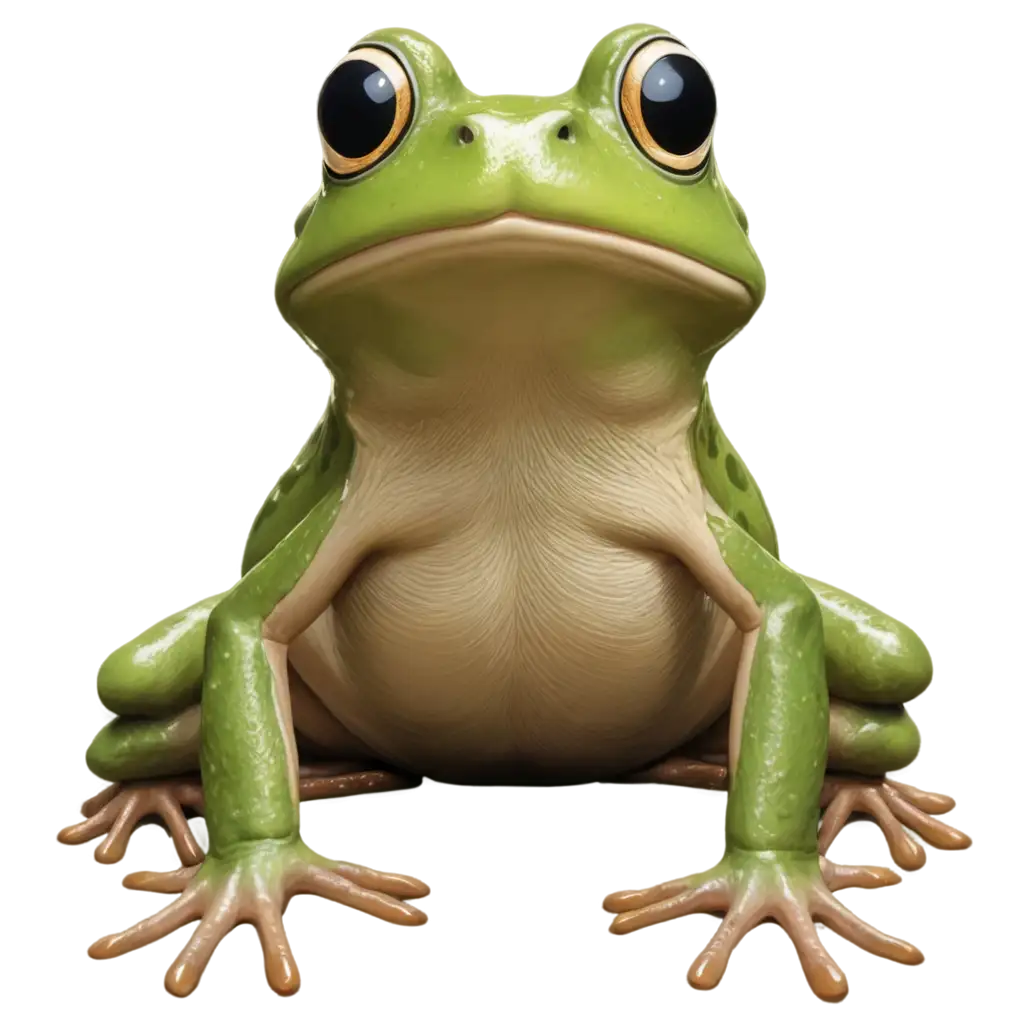 Hyperrealistic-Huge-Green-Frog-Smiling-in-4K-PNG-Digital-Painting