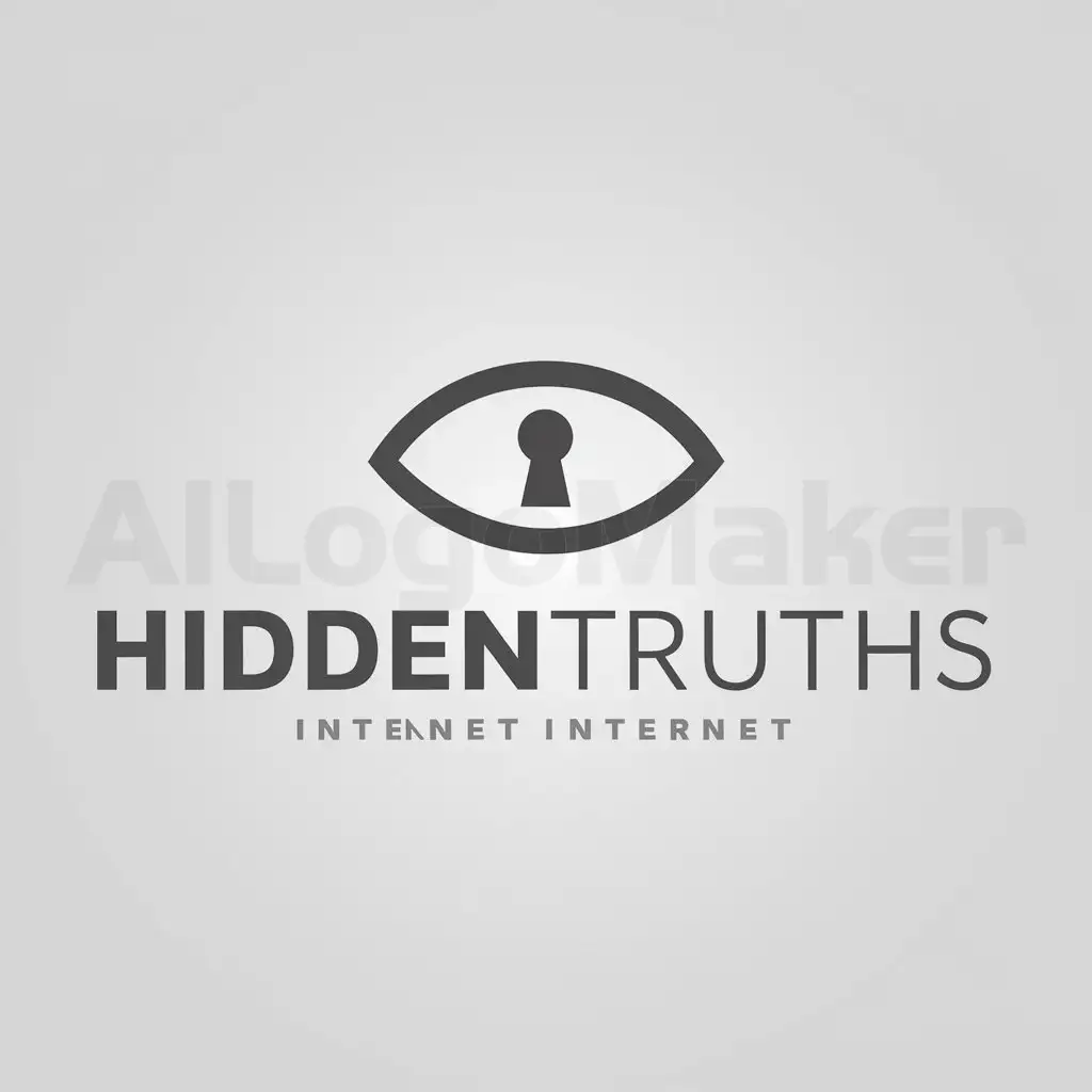 a logo design,with the text "HiddenTruths", main symbol:HiddenTruths Gazette,Moderate,be used in Internet industry,clear background