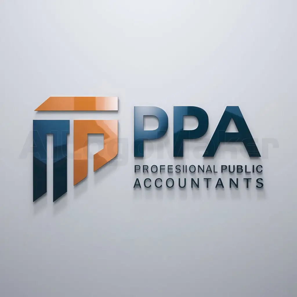 a logo design,with the text "Professional Public Accountants", main symbol:PPA,Moderate,clear background