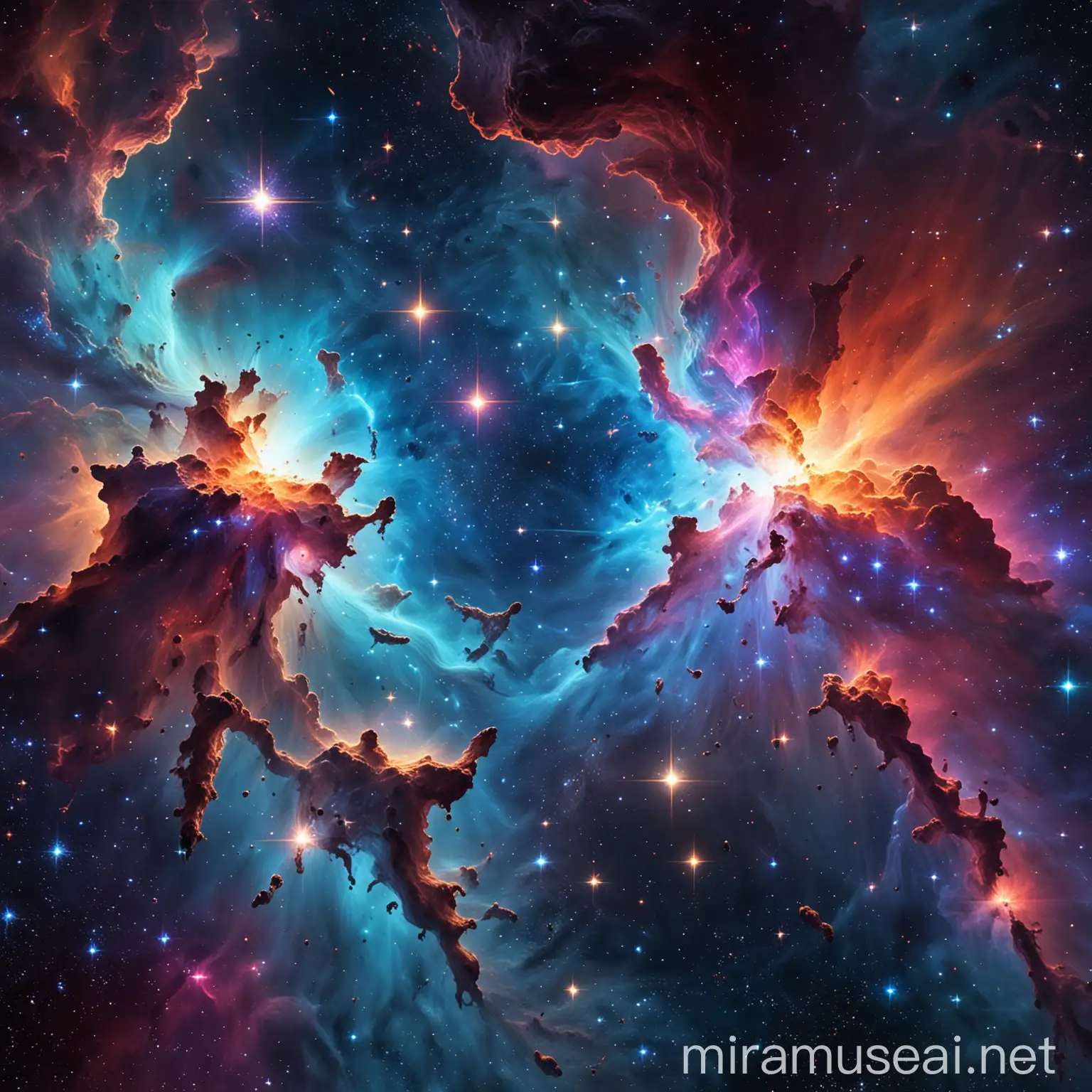 Breathtaking 8K NASA SciFi Wallpaper Stunning Stars and Colorful Nebulas