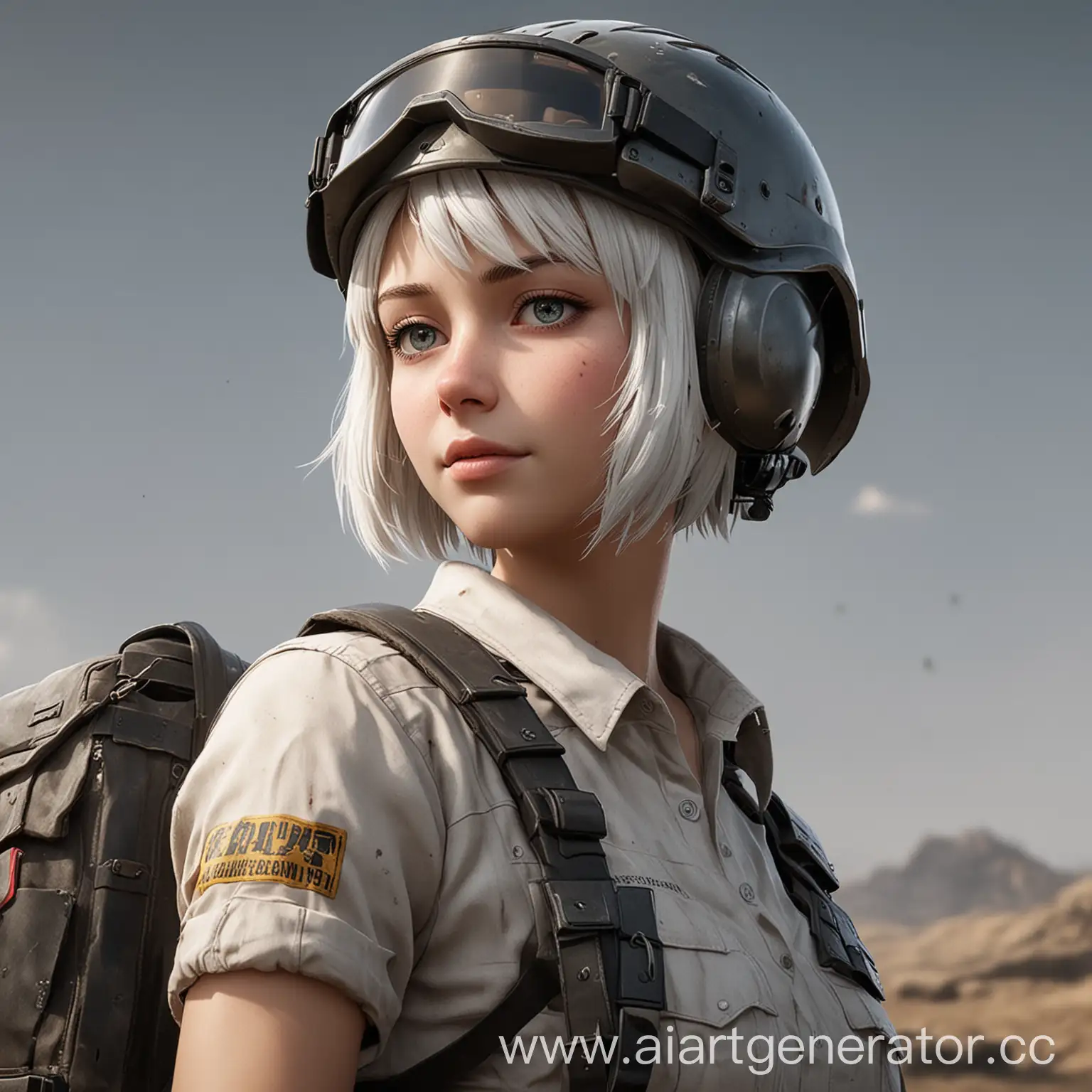 Anime-Teenager-with-White-Hair-Holding-PUBG-Beryl-and-Wearing-Helmet