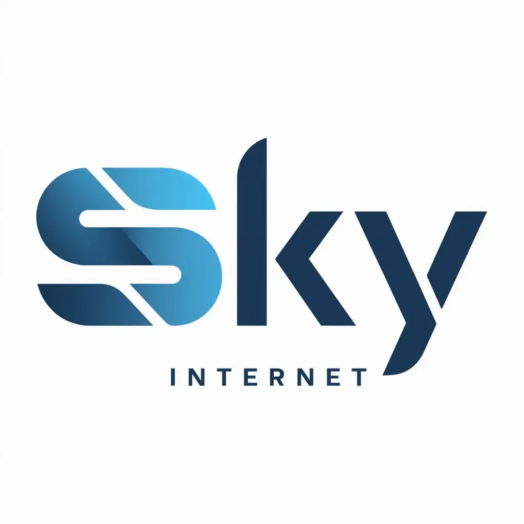 a logo design,with the text "sky", main symbol:sky,Moderate,be used in Internet industry,clear background