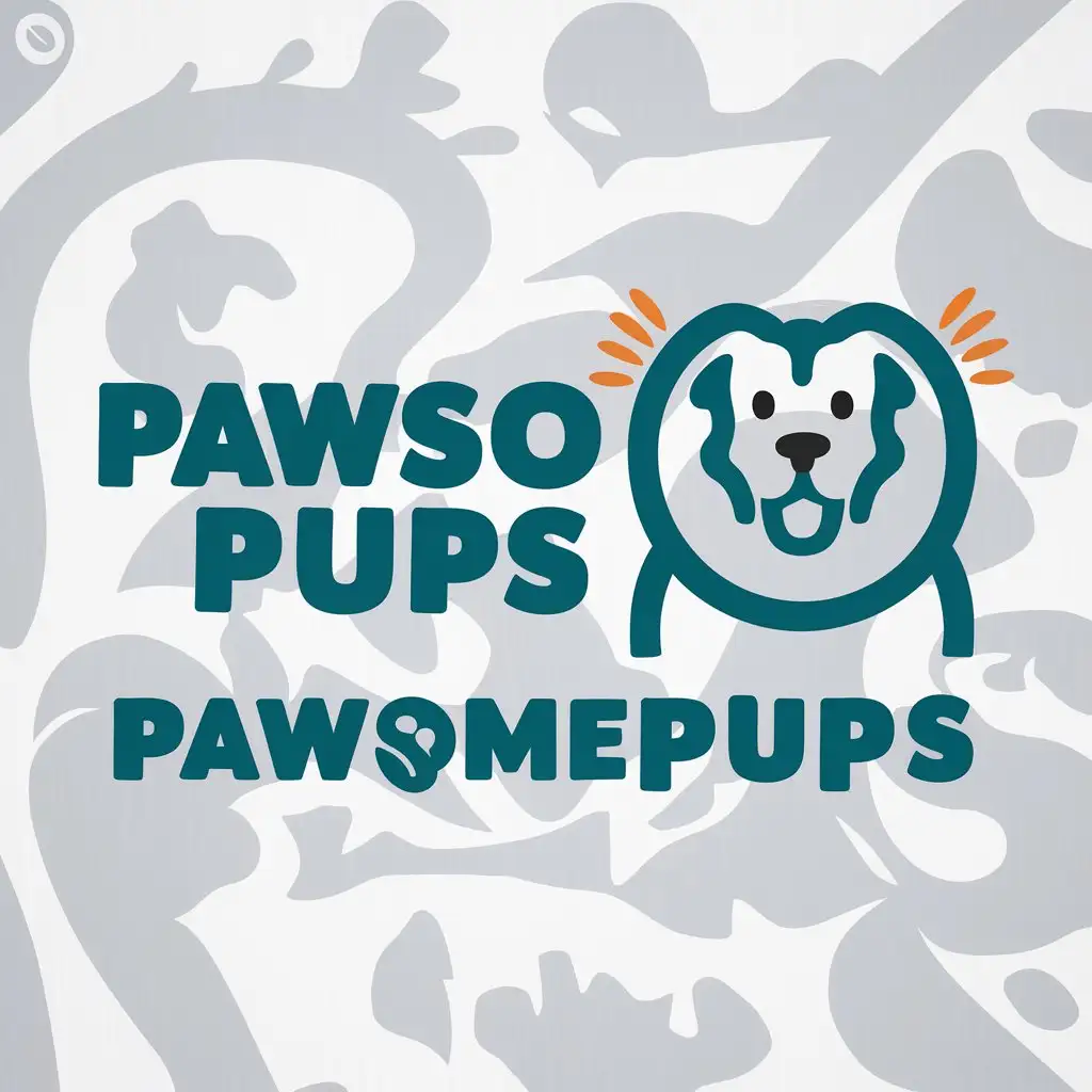 LOGO-Design-For-PawsomePups-Bold-Dog-Silhouette-in-Animal-Pets-Industry