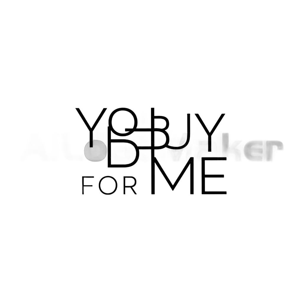 a logo design,with the text "You Buy For Me", main symbol:Overlapping letters 'You Buy For Me',Moderate,be used in Others industry,clear background