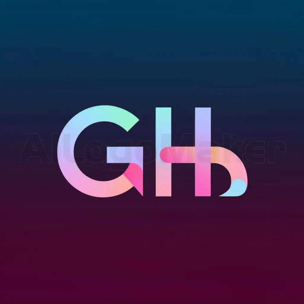 a logo design,with the text "GH MEDIA", main symbol:GH,Moderate,be used in Internet industry,clear background