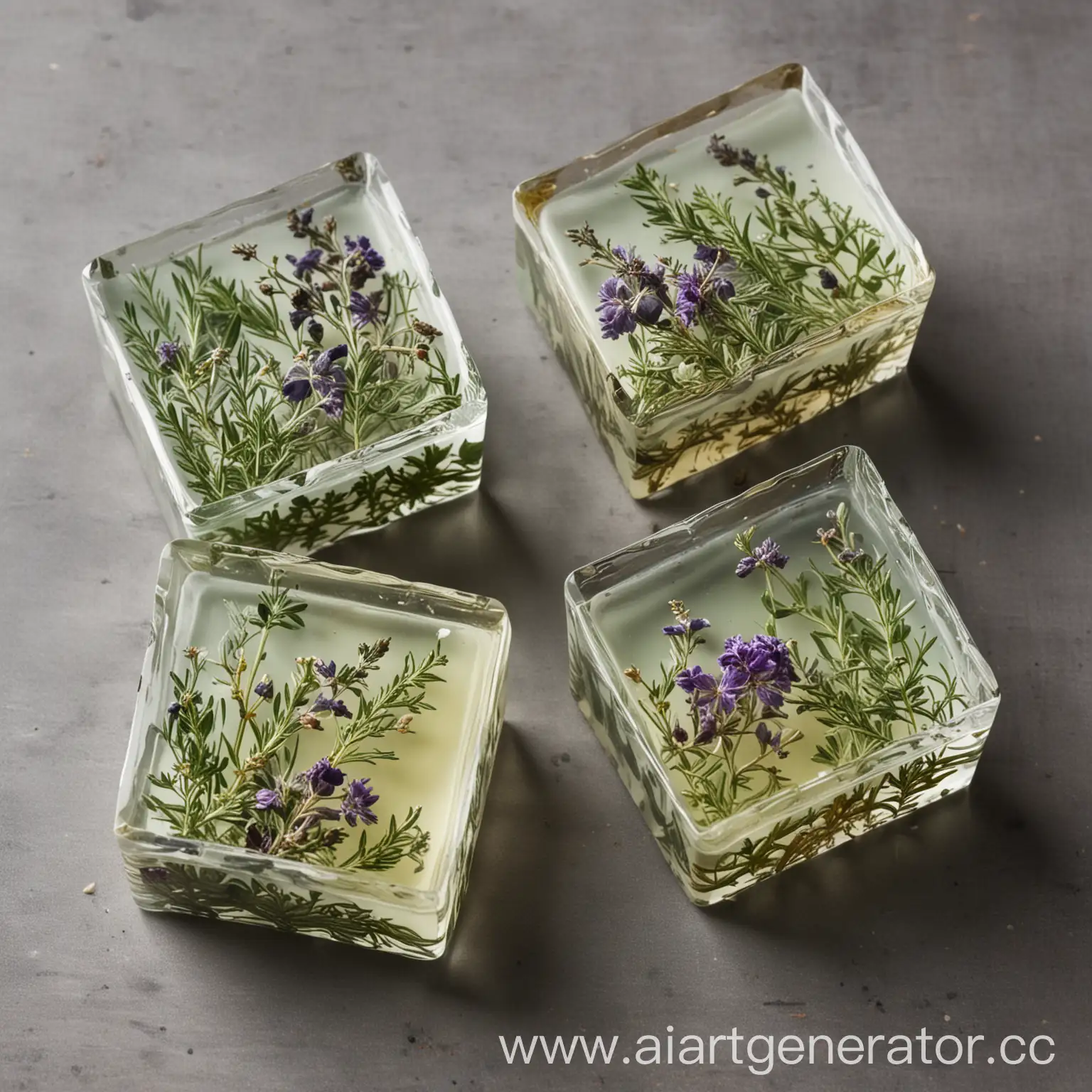 Transparent-Soap-with-Fragrant-Herb-Infusions