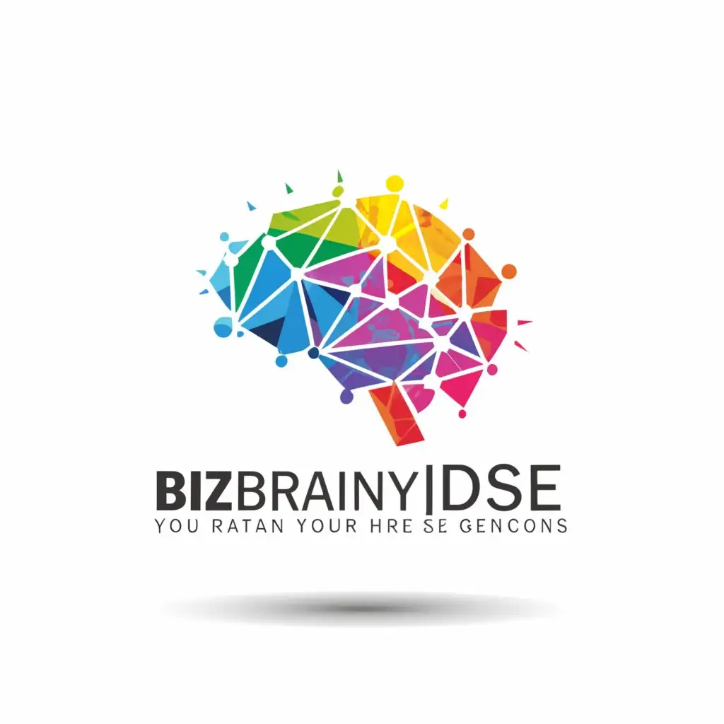 a logo design,with the text "Bizbrainydose", main symbol:brain,Moderate,clear background