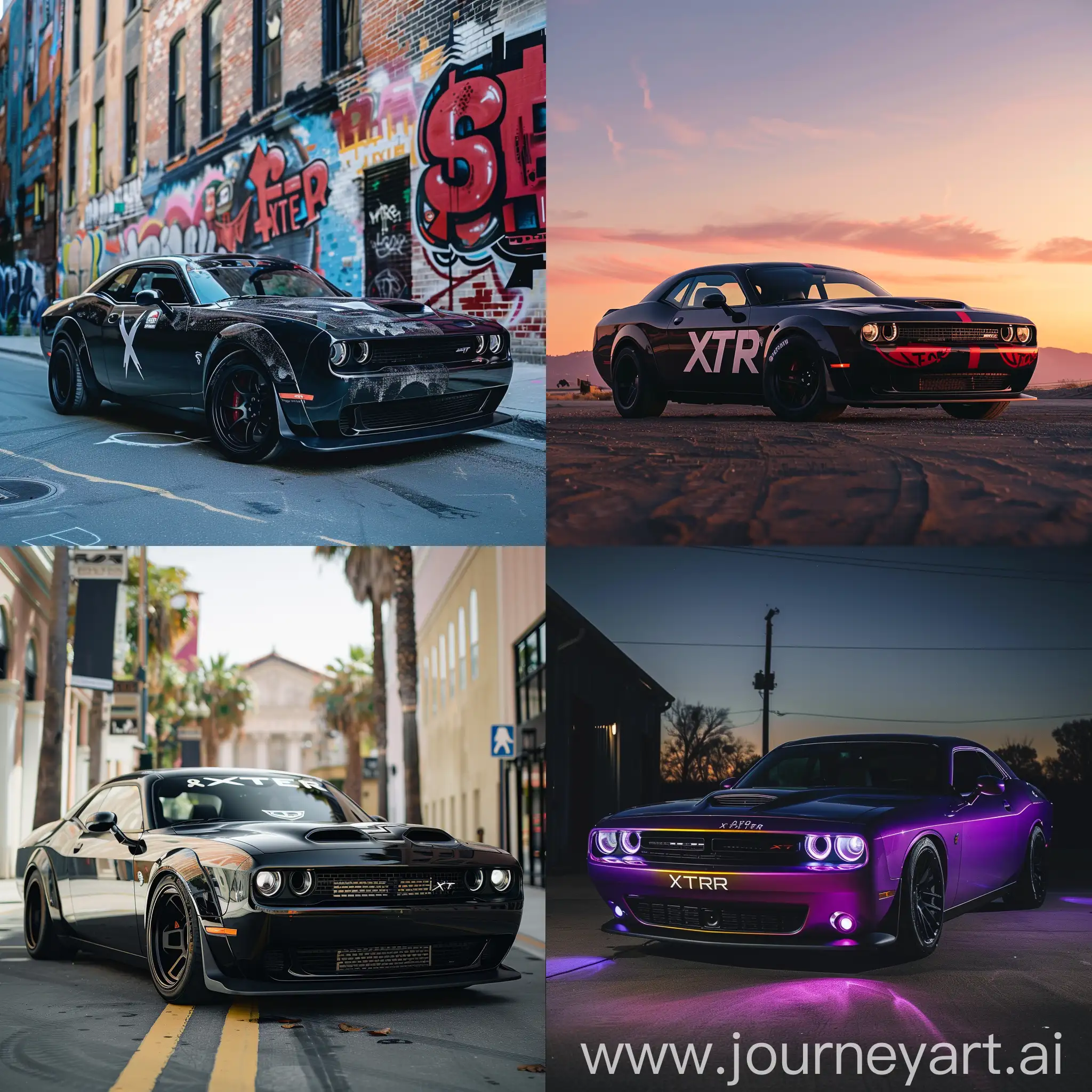 Sleek-Dodge-Challenger-with-XTER-Logo-in-Vibrant-Colors