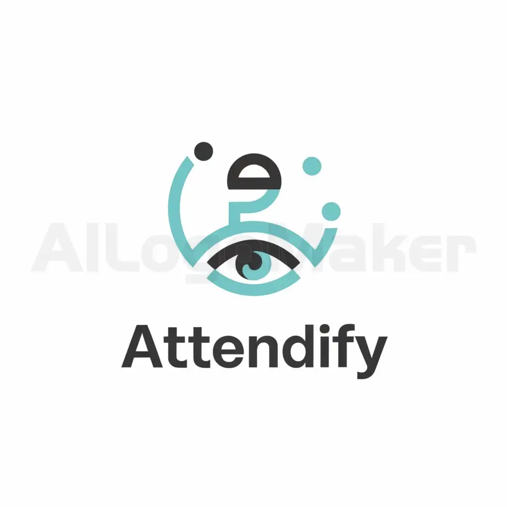 a logo design,with the text "Attendify", main symbol:Attendance System, Student, Logo, automation, lecturer, Camera,Moderate,be used in Education industry,clear background