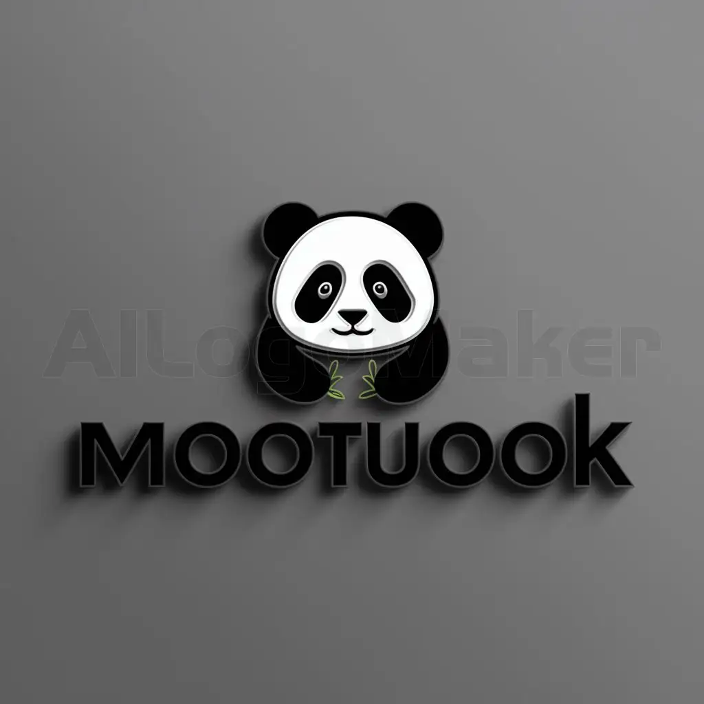 Logo-Design-for-Mootuook-Friendly-Panda-Emblem-on-Clean-Background