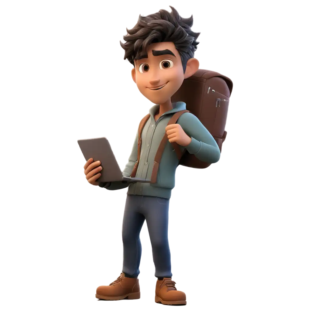 an animated software engineer