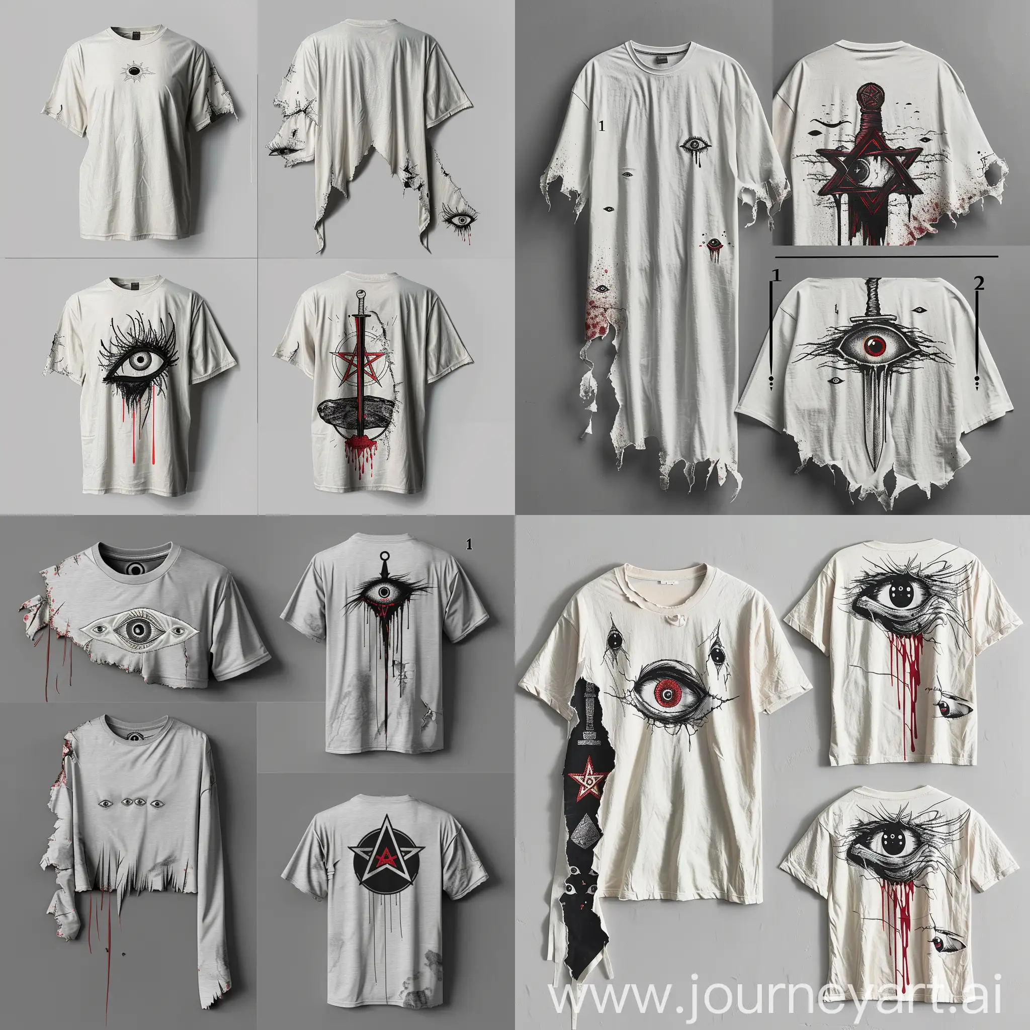 Mystical-Eye-TShirt-Design-Embroidered-Eyes-and-Sword-in-Stone