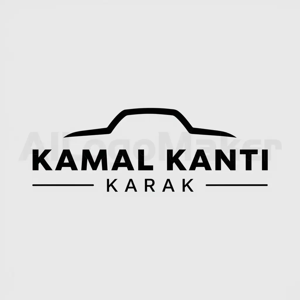 a logo design,with the text "KAMAL KANTI KARAK", main symbol:VEHICLE BODY FABRICATION,Moderate,be used in Automotive industry,clear background