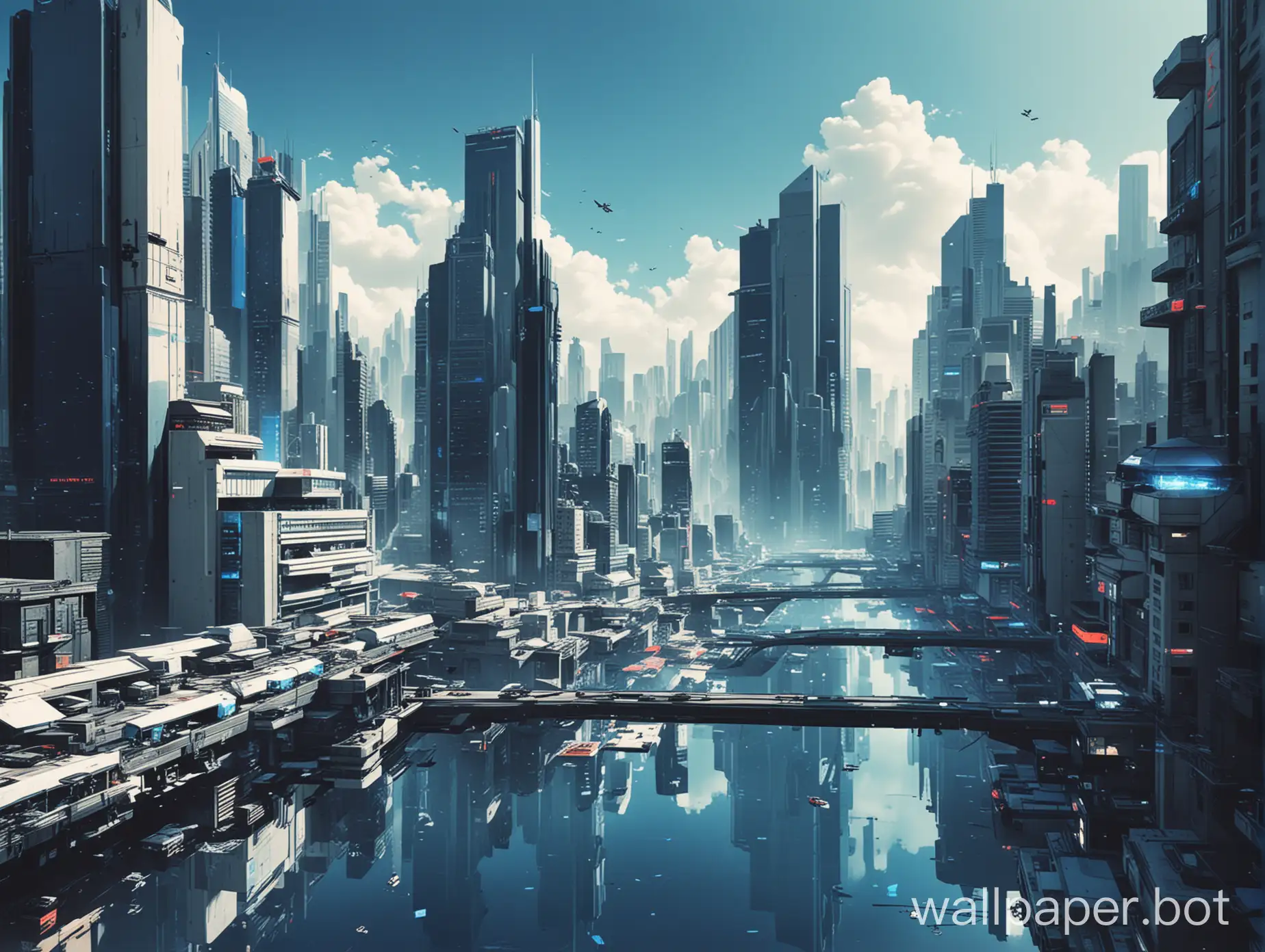 Futuristic-Cityscape-with-Blue-Tones-Inspired-by-Mirrors-Edge