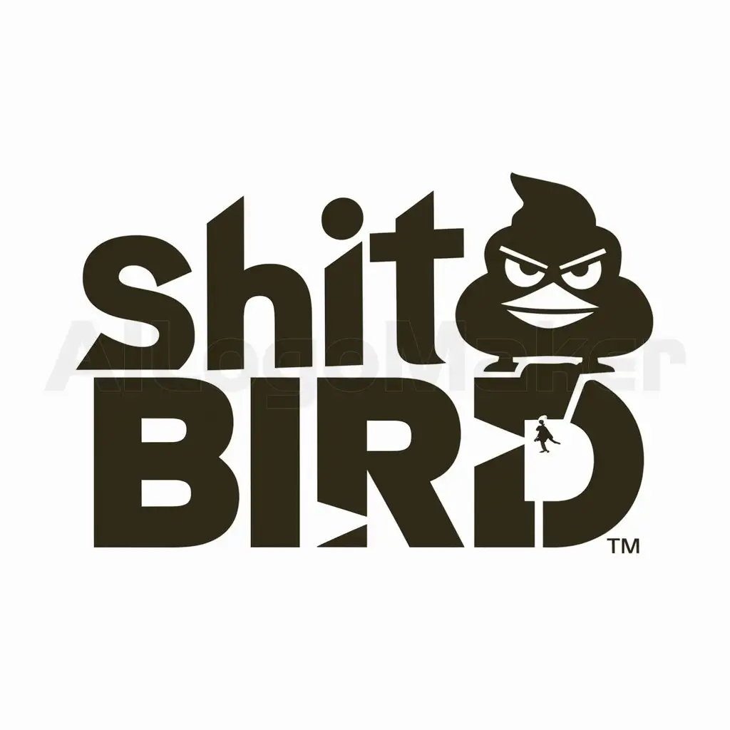 LOGO-Design-For-Shit-Bird-Poop-Bird-Symbol-for-Construction-Industry