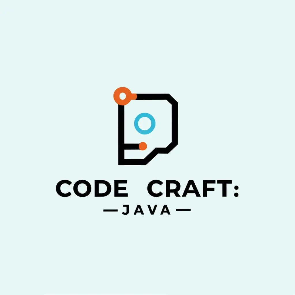 a logo design,with the text "Code Craft: Java", main symbol:IT,Minimalistic,be used in Technology industry,clear background