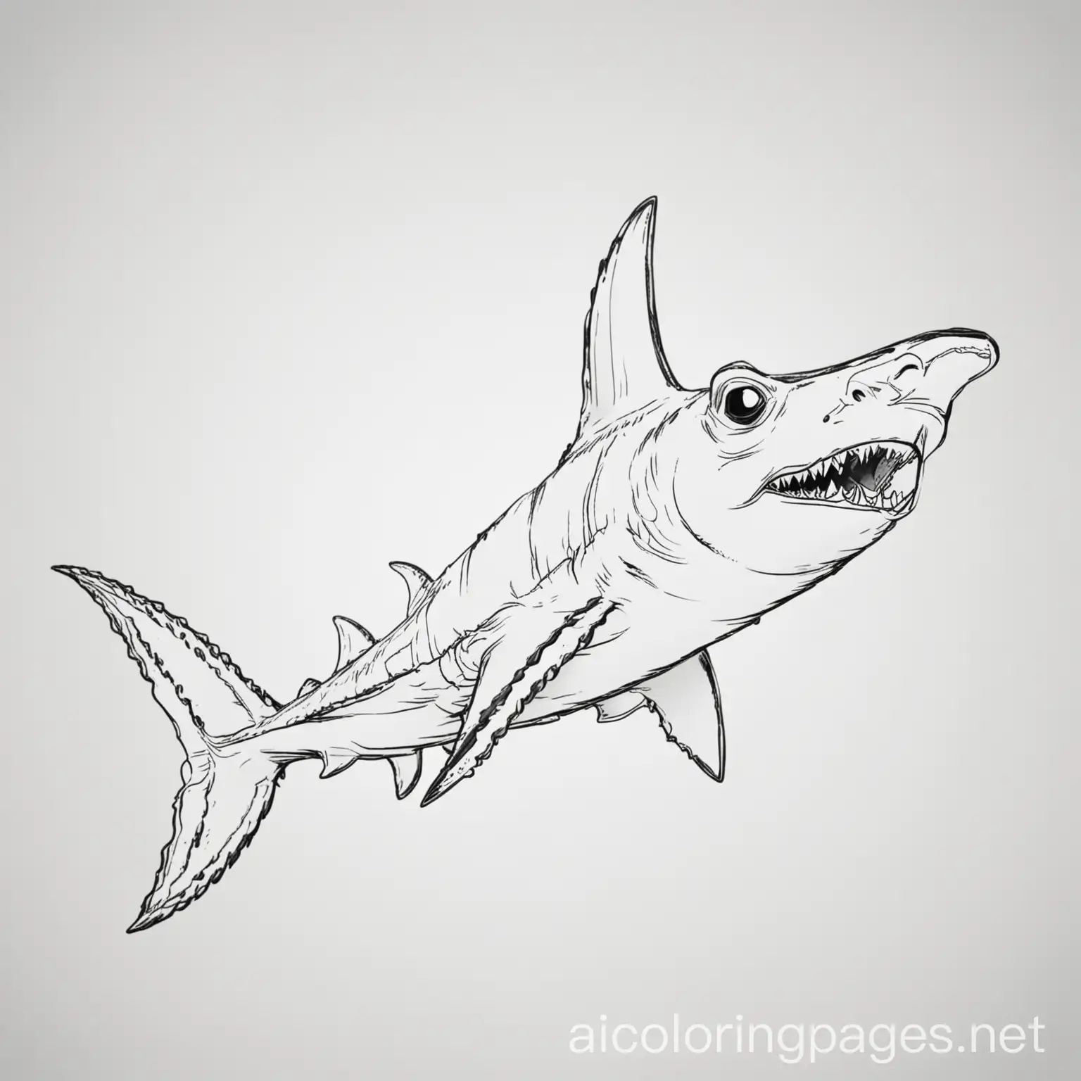 Hammerhead-Shark-Coloring-Page-Simple-Line-Art-for-Kids