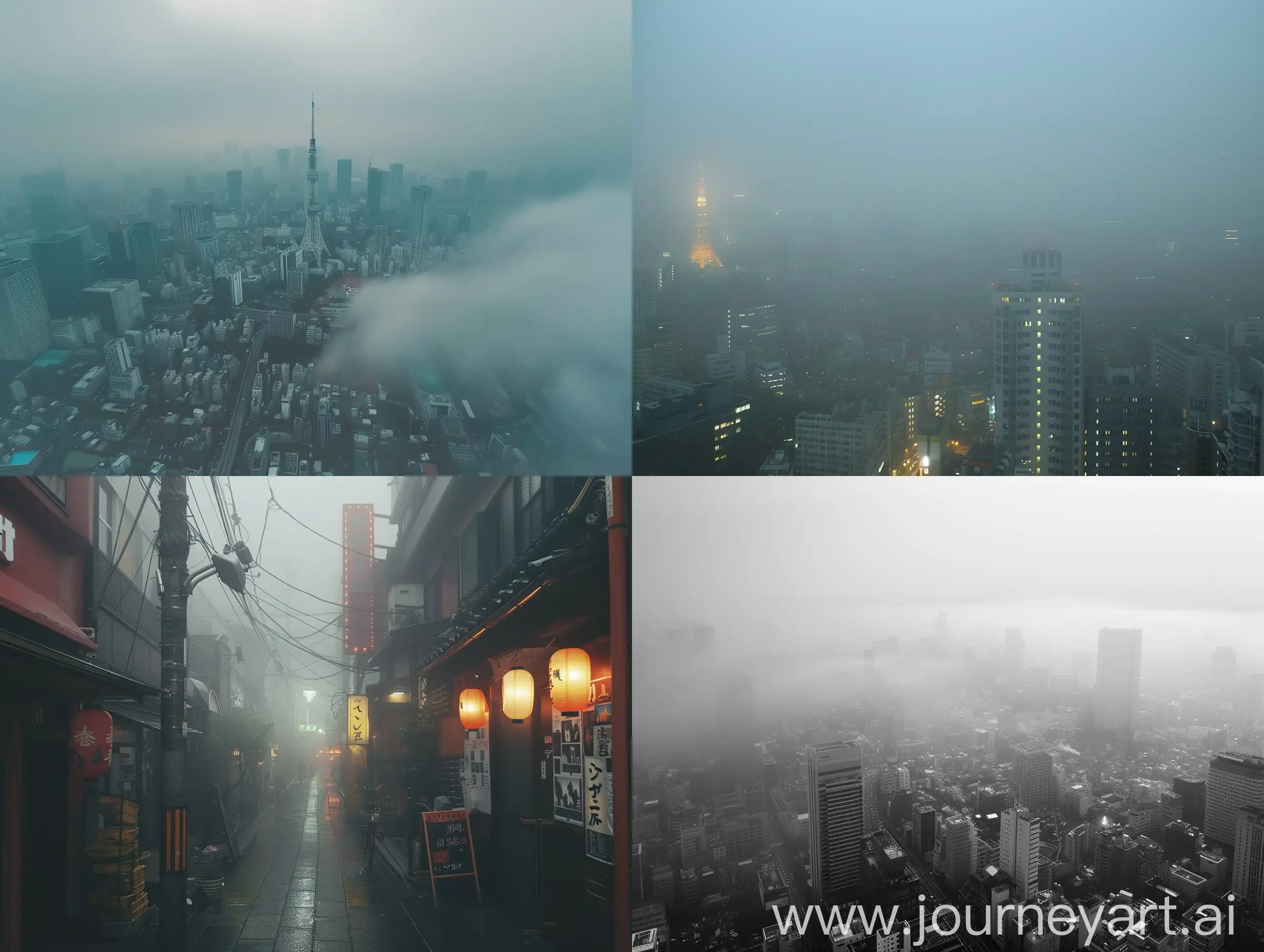Tokyo-Cityscape-in-Misty-Fog