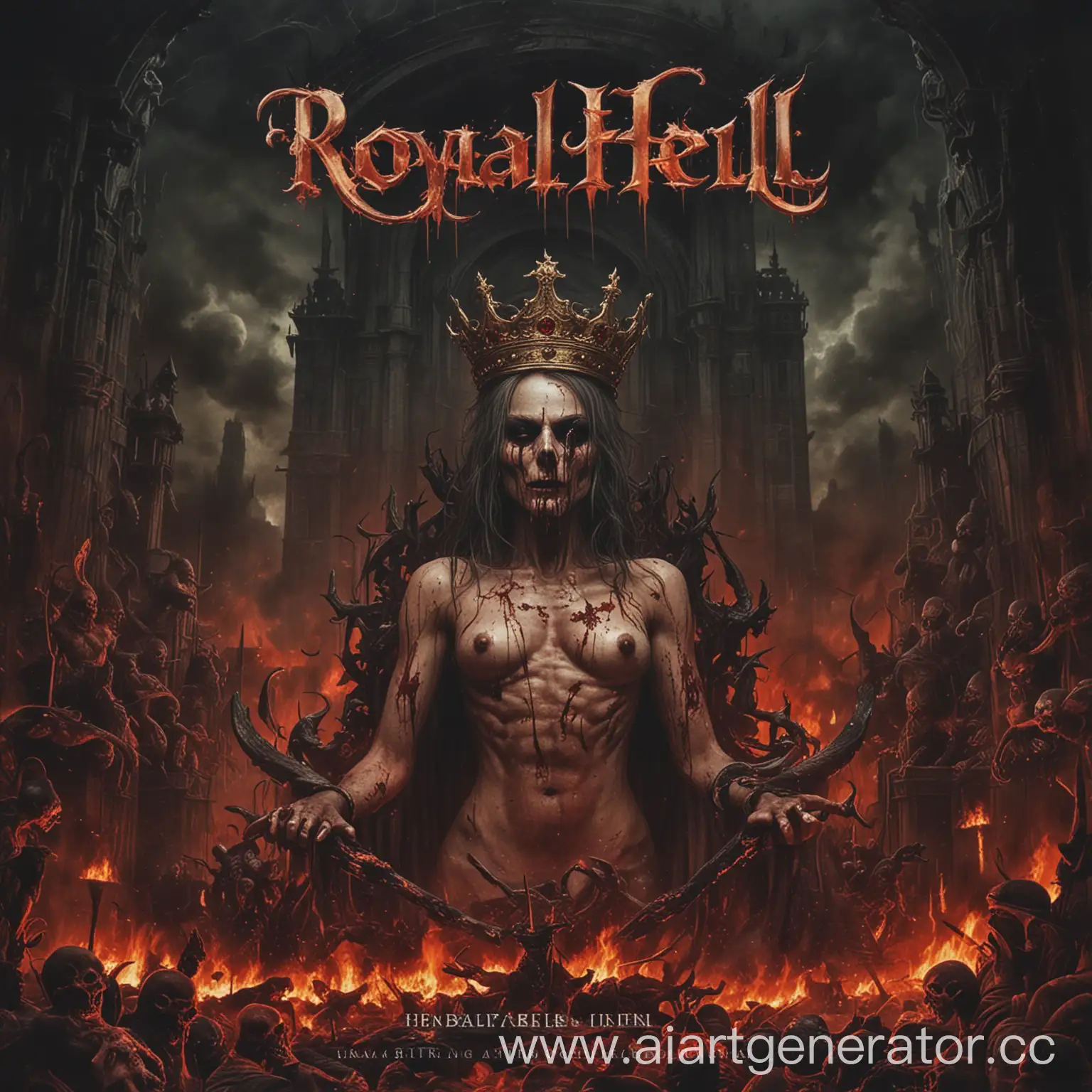 Надпись Royal Hell