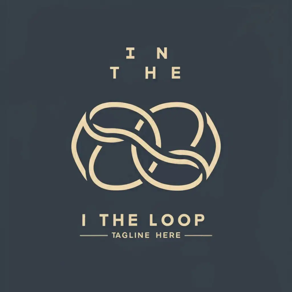 a logo design,with the text "In The LOOP", main symbol:Infinity, Loop, ,Moderate,be used in Others industry,clear background