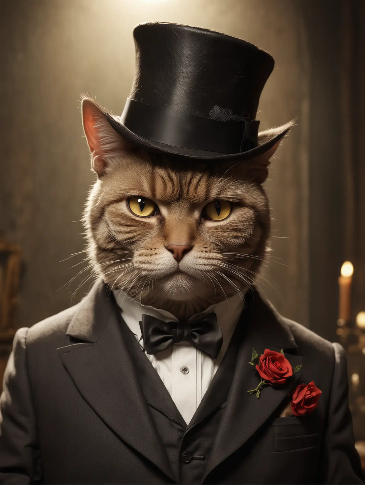 Anthropomorphic-Cat-Godfather-in-Movie-Scene
