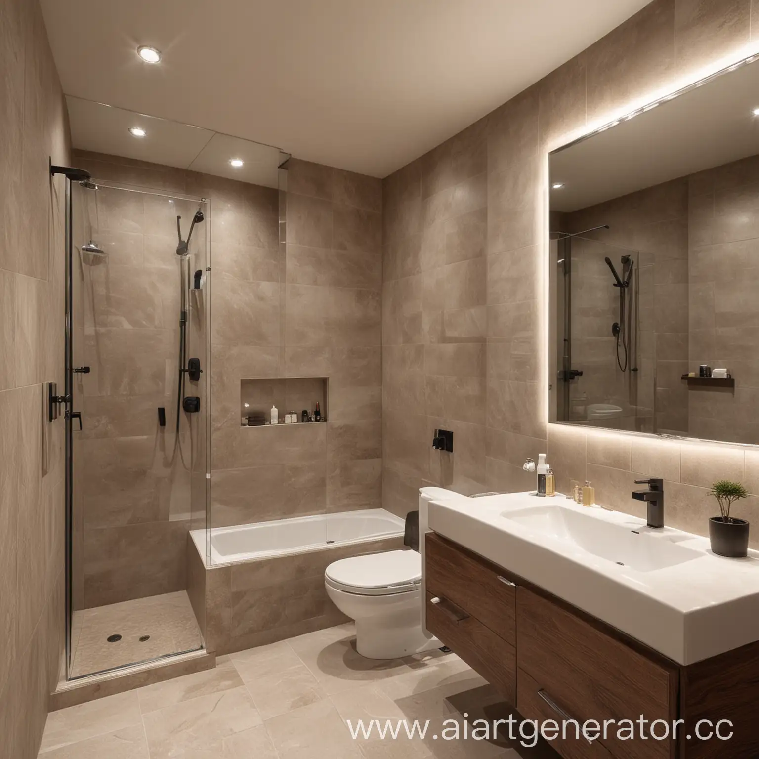 Modern-Bathroom-Interior-with-Elegant-Fixtures-and-Natural-Lighting