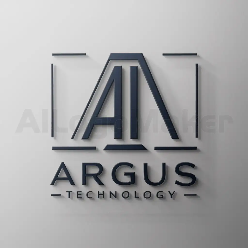 a logo design,with the text "ARGUS TECHNOLOGY", main symbol:AT,Moderate,clear background