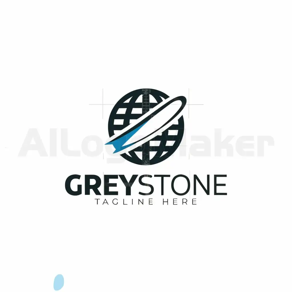 a logo design,with the text "greystone", main symbol:internet globe,Moderate,be used in Internet industry,clear background