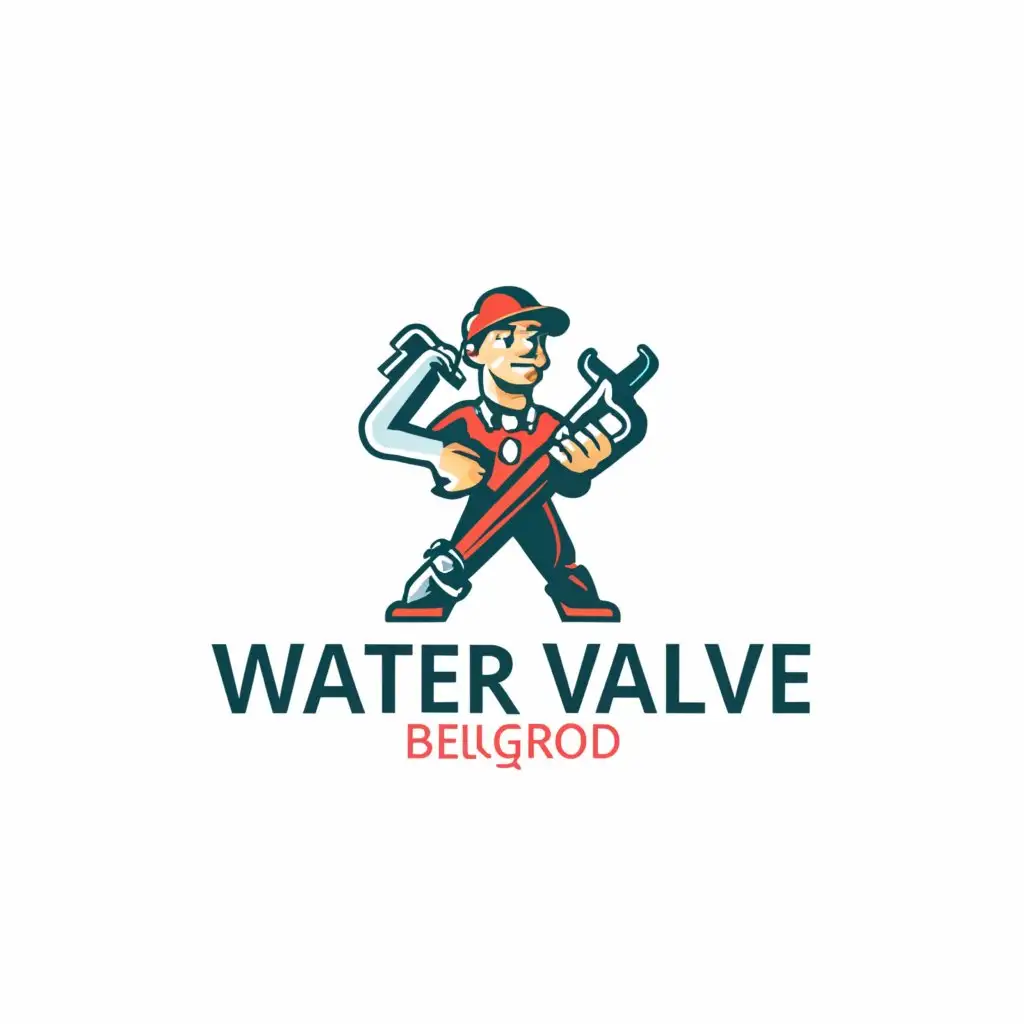 a logo design,with the text "Water valve", main symbol:Plumber from Belgorod,Moderate,be used in Construction industry,clear background