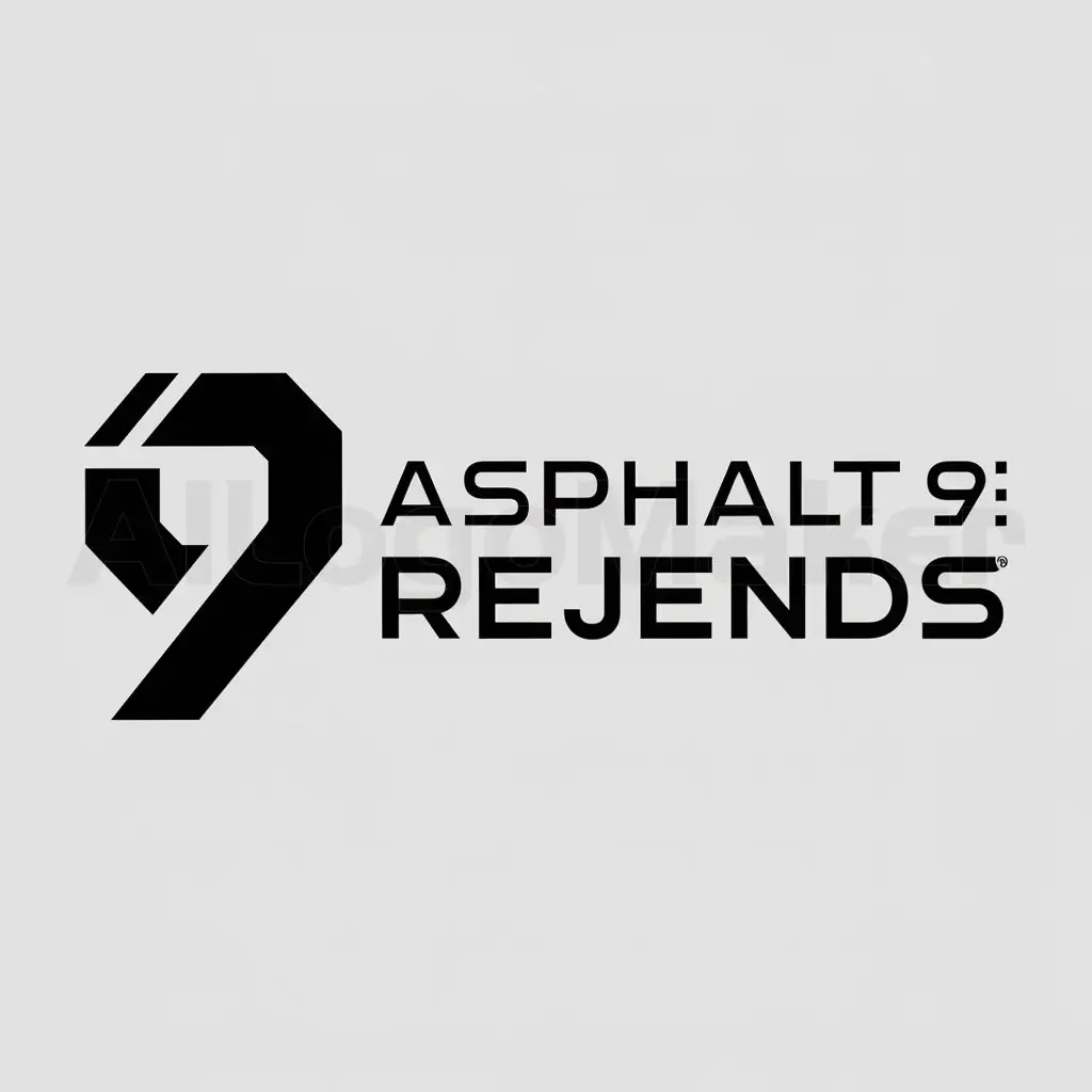 a logo design,with the text "Asphalt 9 : Rejends", main symbol:9,Moderate,be used in Entertainment industry,clear background