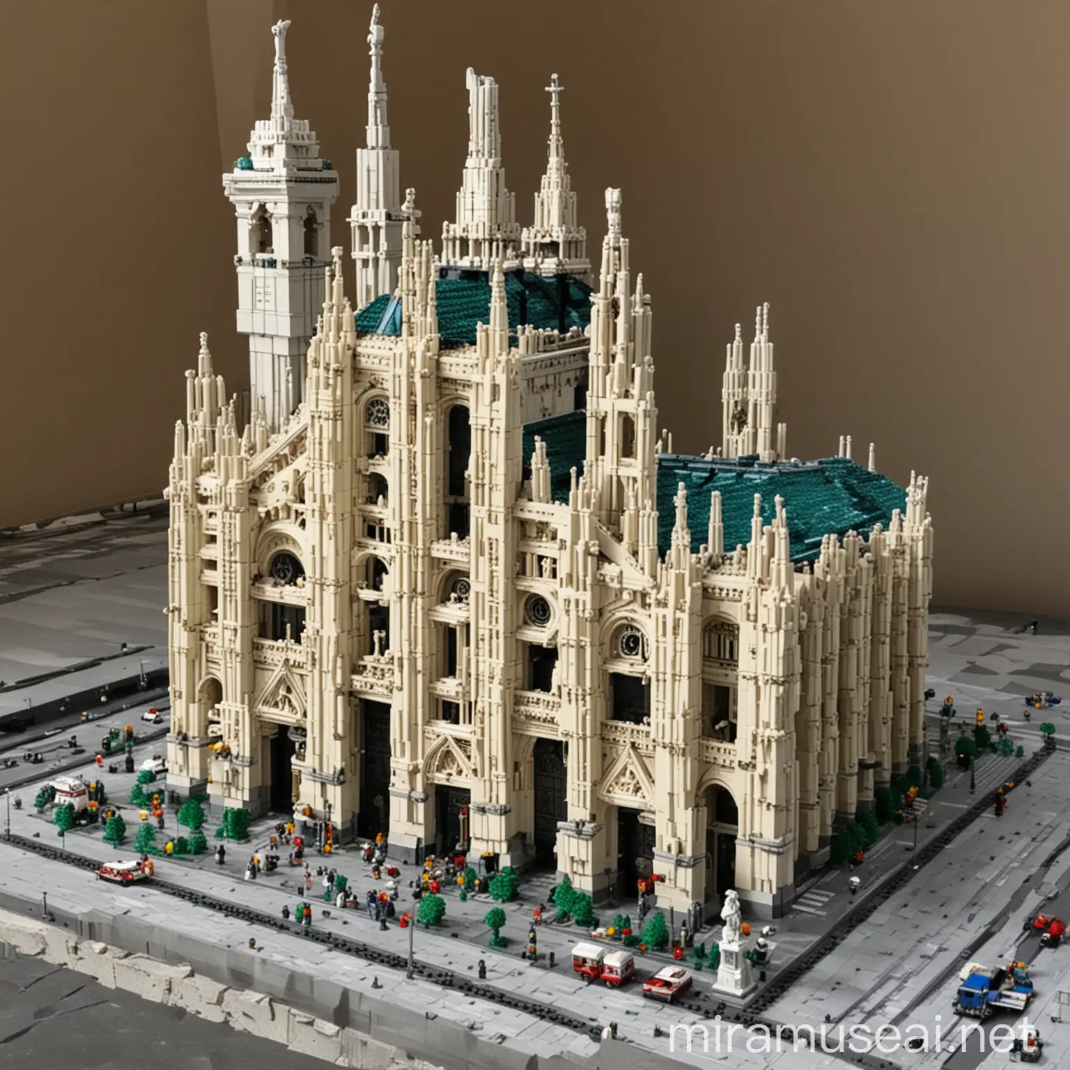 Fai un lego del monumento del duomo di milano