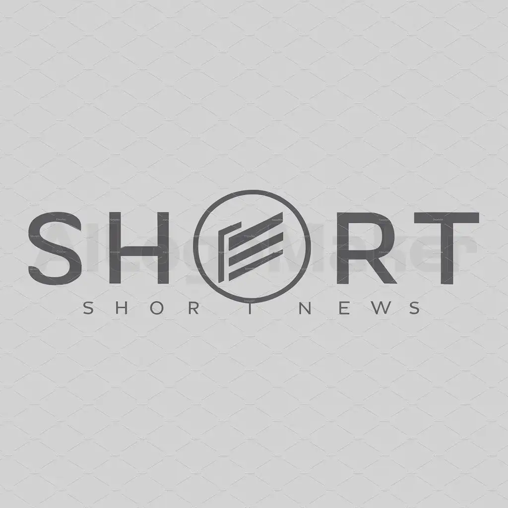 a logo design,with the text "Short News", main symbol:News,Minimalistic,be used in Internet industry,clear background