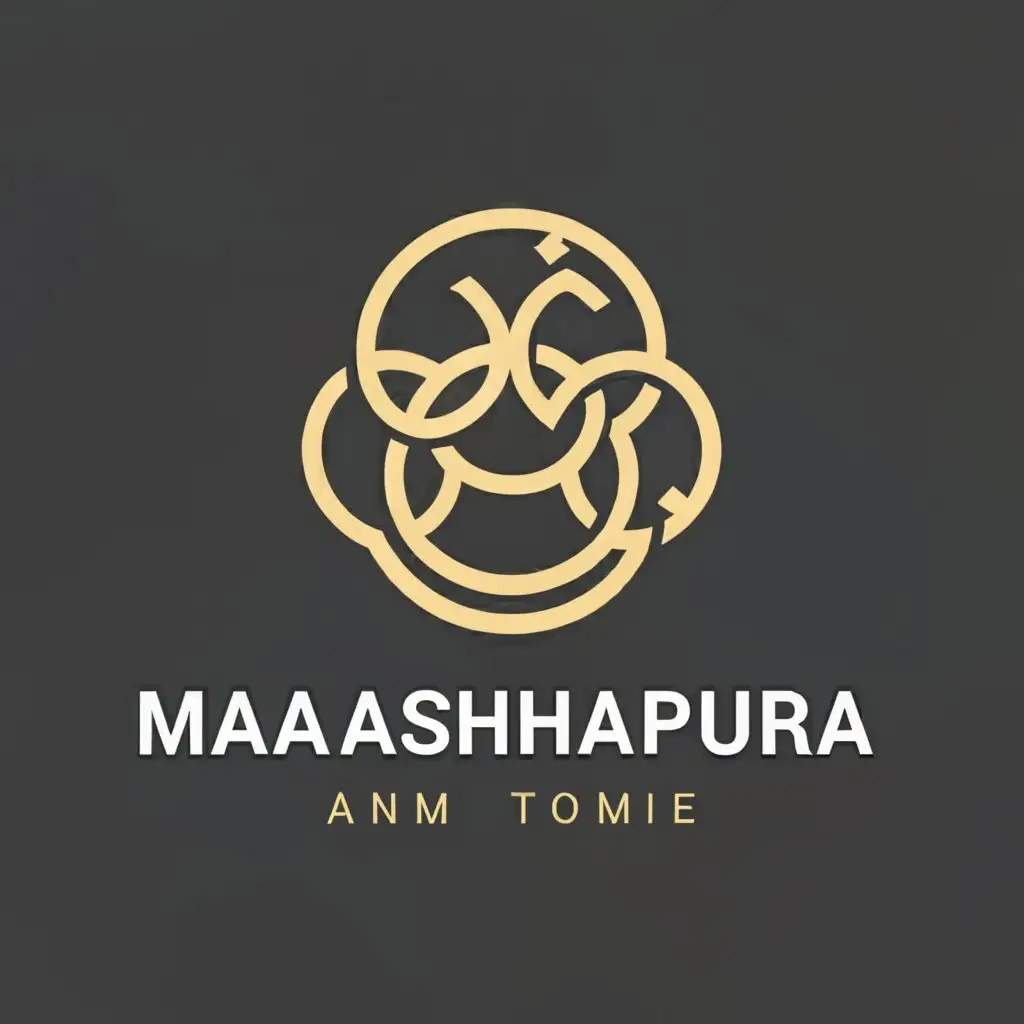 a logo design,with the text "Maa Ashapura", main symbol:Mines,Moderate,clear background