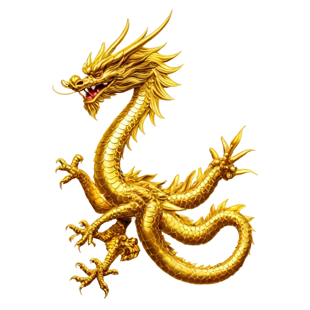 Exquisite-Golden-Dragon-PNG-Image-Unleash-Mystical-Elegance-and-Majesty-Online