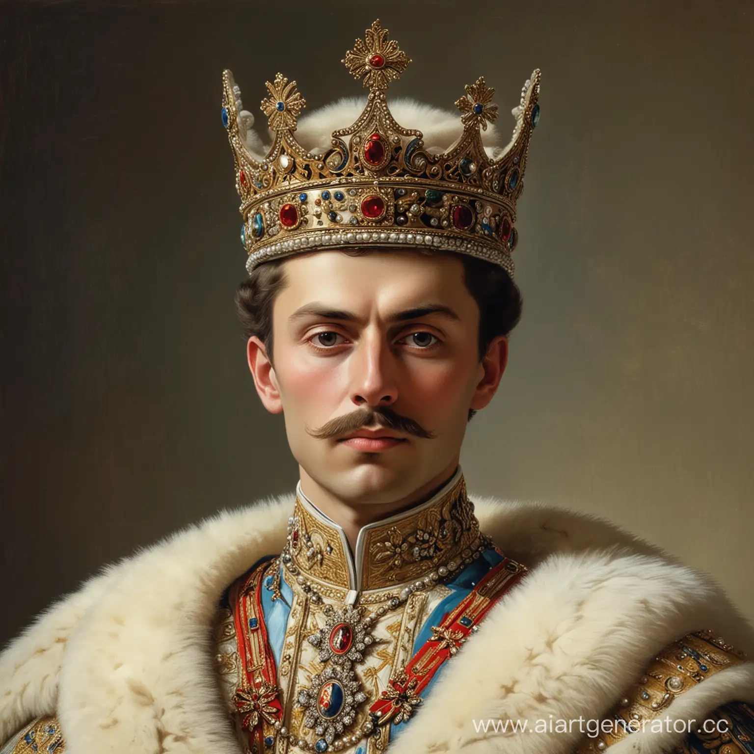 Young-Tsar-with-Crown-Majestic-Portrait-of-a-Youthful-Monarch
