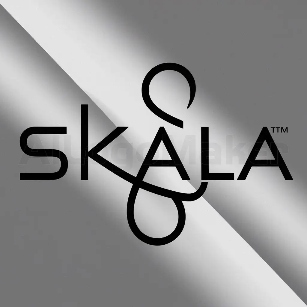 a logo design,with the text "skala", main symbol:skala,Moderate,clear background