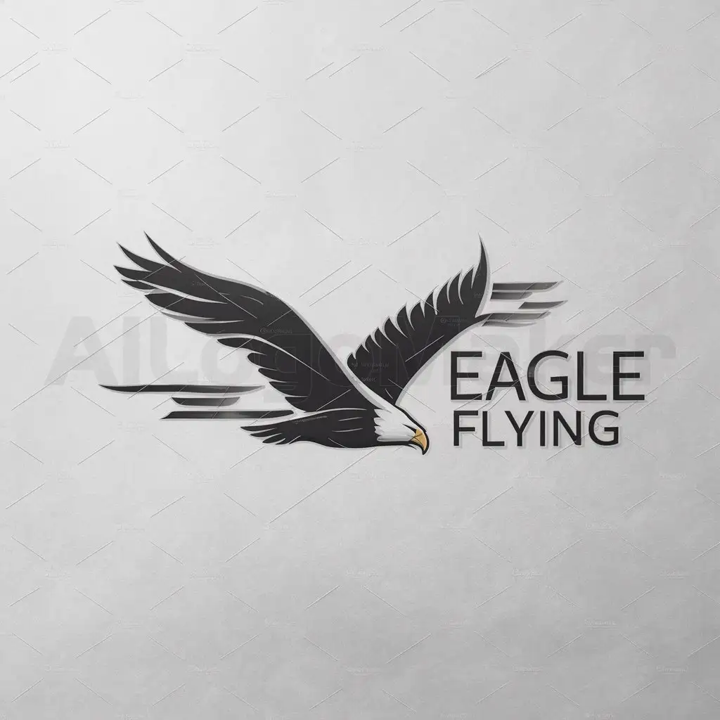 a logo design,with the text "Eagle flying", main symbol:Eagle flying,Moderate,be used in 0 industry,clear background