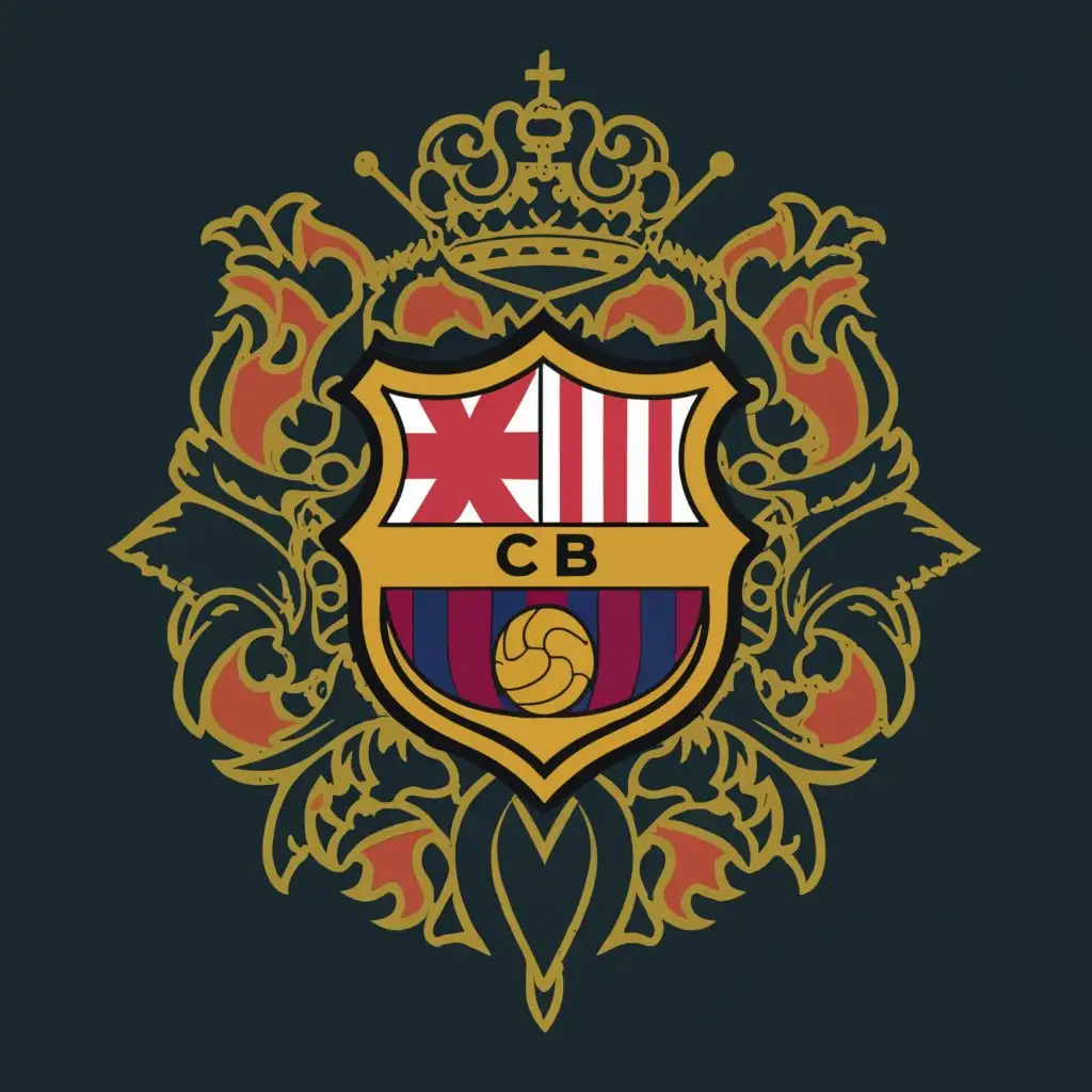 a logo design,with the text "FC "Volzhanka"", main symbol:FC Barcelona,Moderate,clear background