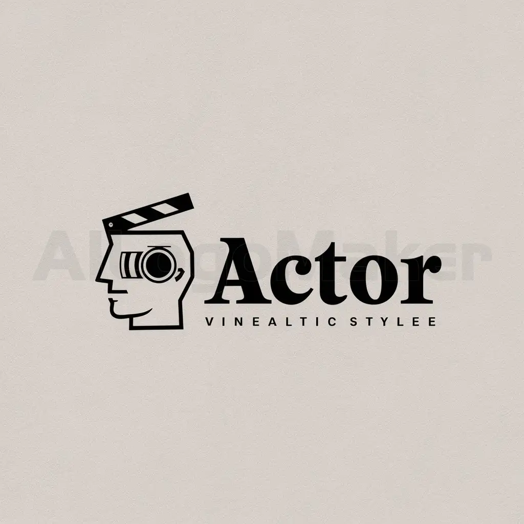 LOGO-Design-for-Actor-Vintage-Cinematic-Charm-with-Minimalistic-Style