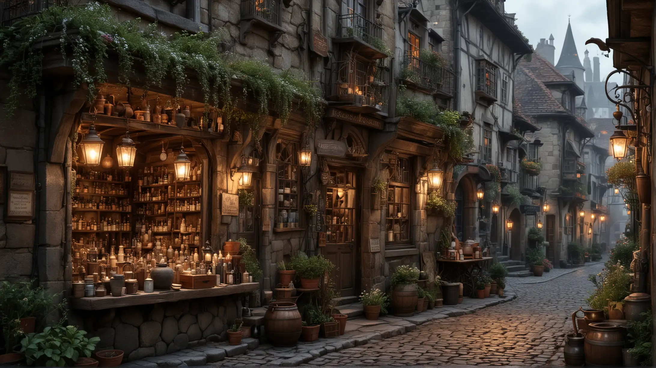 Lysandras Journey The Enchanted Apothecary in the Heart of the City