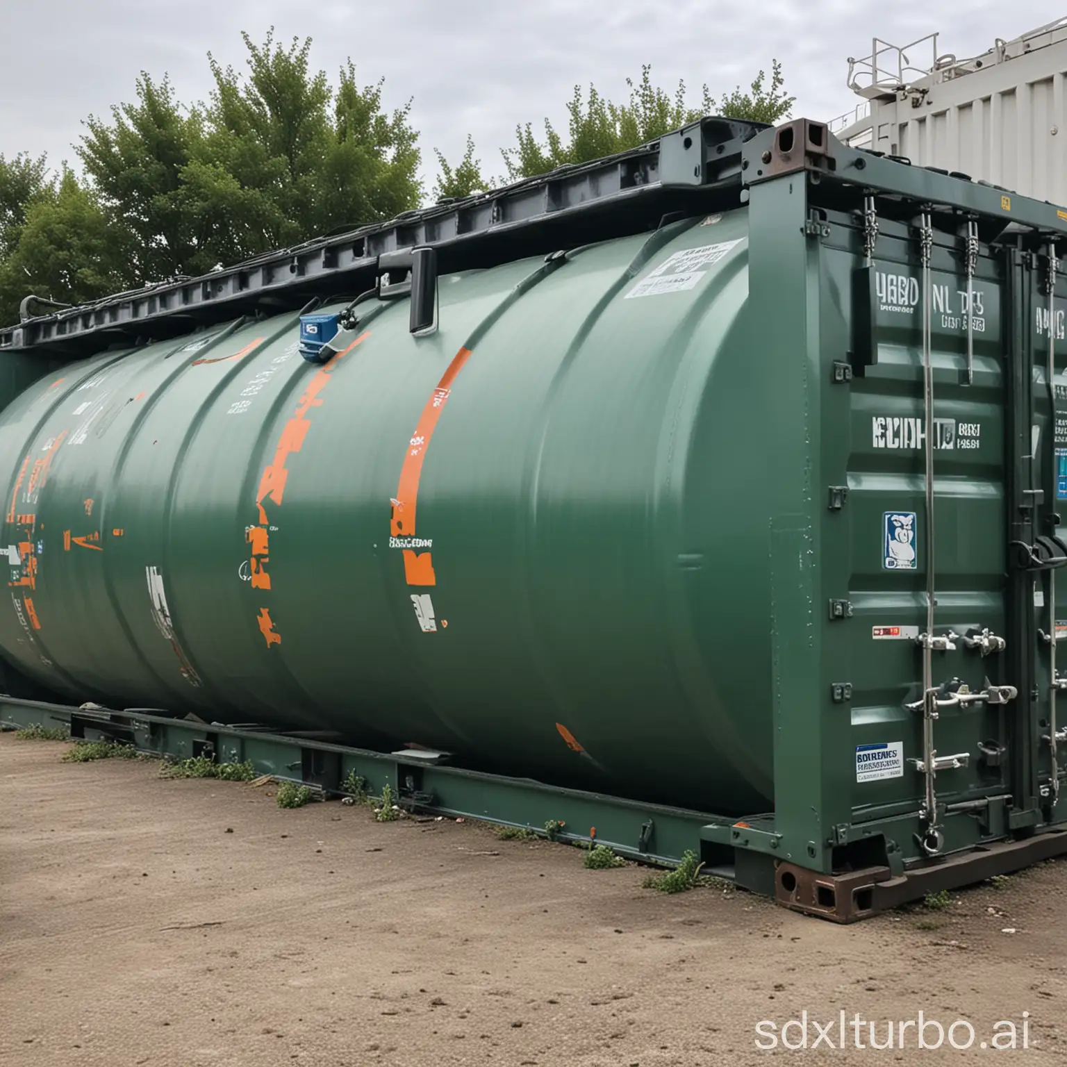 Industrial-Tank-Container-on-Urban-Street