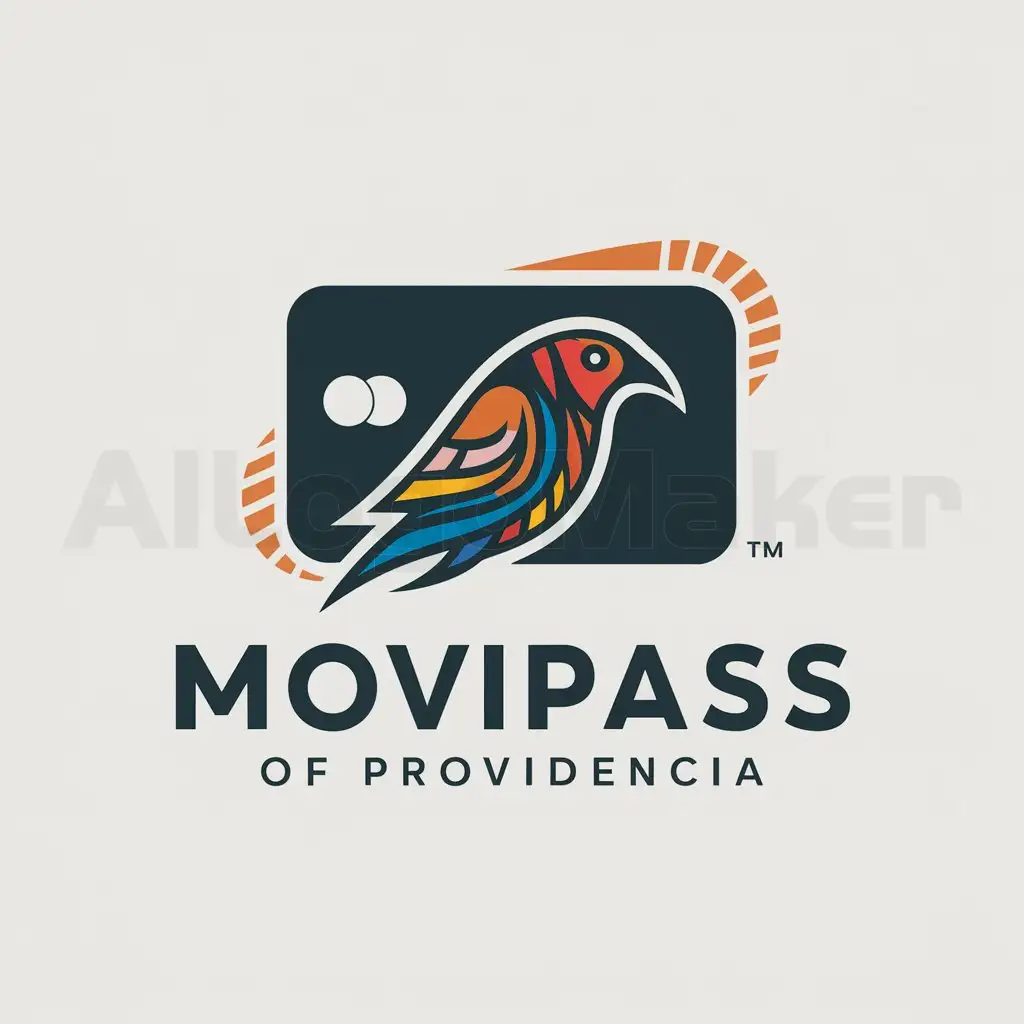 LOGO-Design-For-MoviPass-Elegant-Card-with-Viero-of-Providencia-Bird-Symbol-for-Travel-Industry