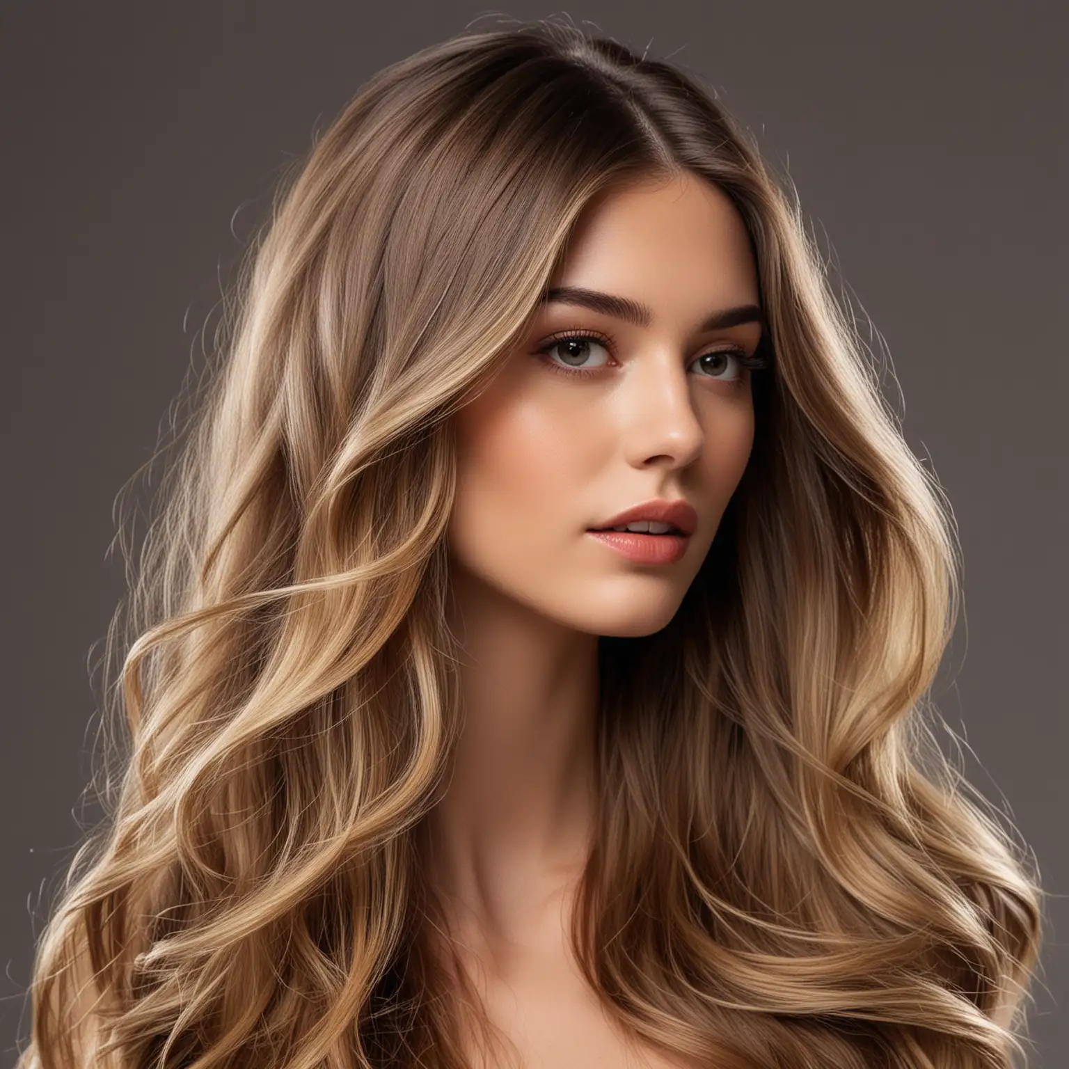 Spectacular Long Balayage Hair on Perfil Model Stunning Hair Color Style