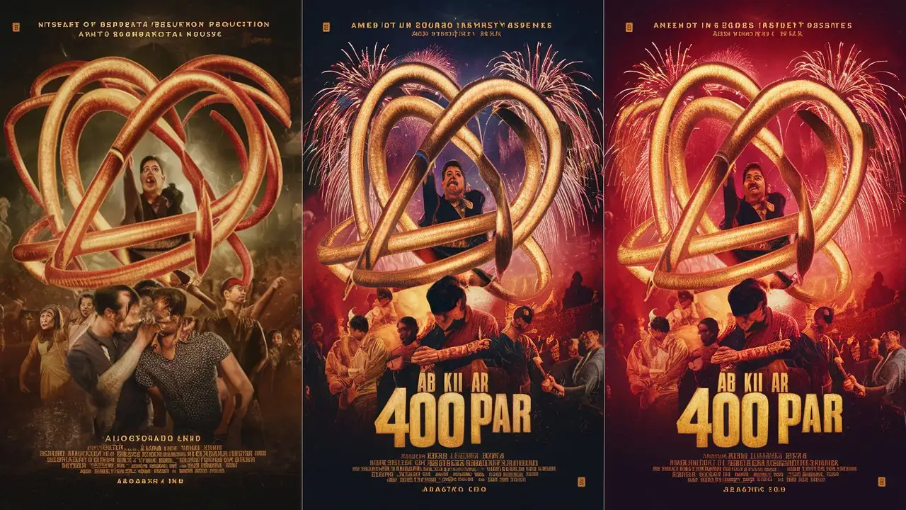 Vibrant Bollywood Movie Poster Ab ki bar 400 par